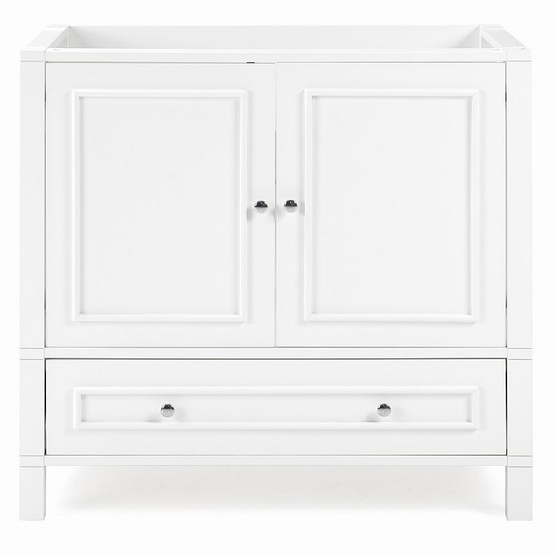 Alaterre Furniture Williamsburg White Vanity Cabinet