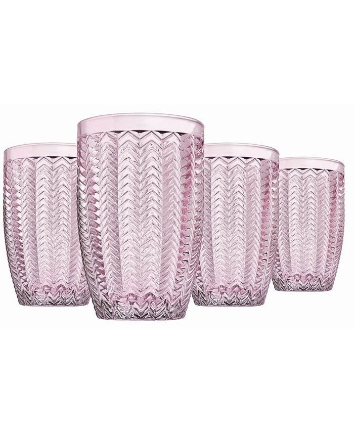 Godinger Carson Modern Vintage Highball Glasses Set of Four