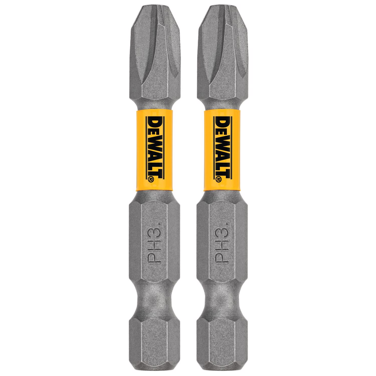 DW Max Fit Phillips #3 X 2 in. L Screwdriver Bit Set Steel 2 pk