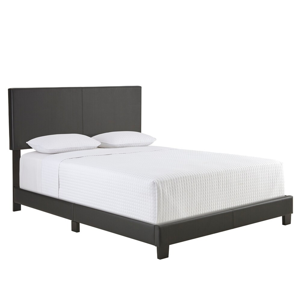 Boyd Sleep Florence Faux Leather Upholstered Bed Frame with Headboard