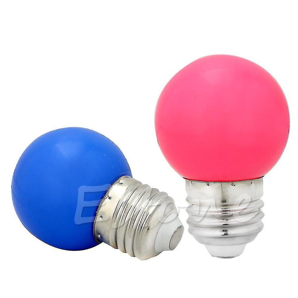 1w E27 Mini Led Golf Ball Bulb Globe Light In Blue， Red， Green， Yellow，white