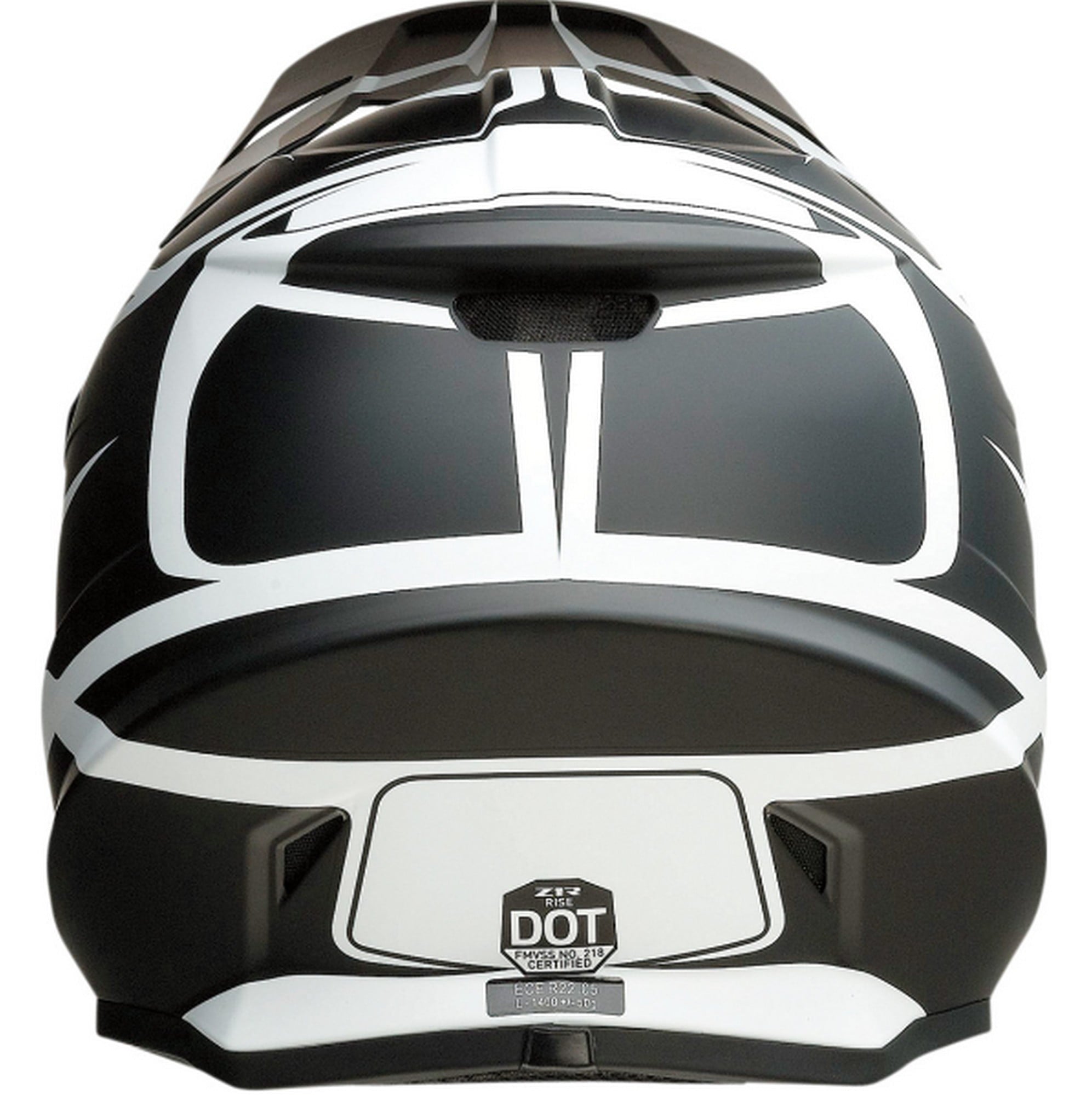 Z1R Rise Flame MX Offroad Helmet Black/White 4XL