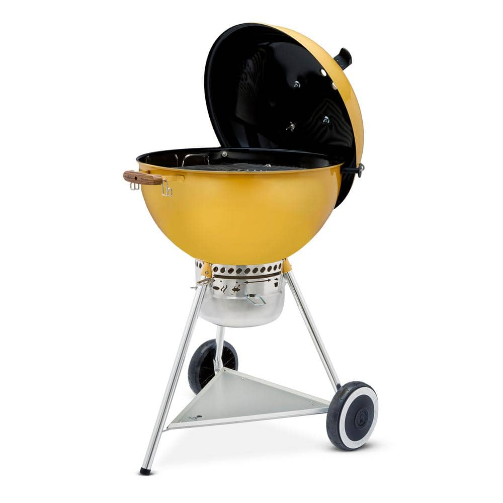 Weber Weber 70th Anniversary Edition 22 in. Kettle Charcoal Grill, Hot Rod Yellow 19523001