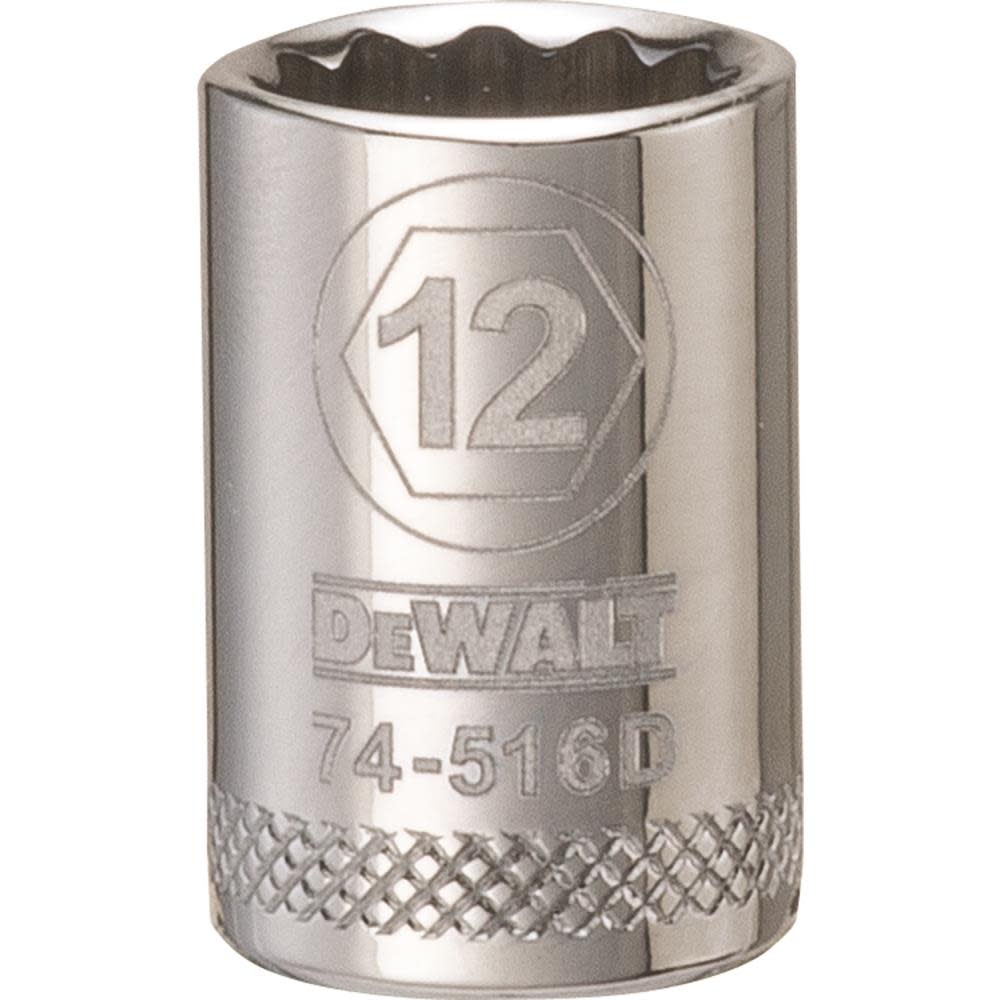 DEWALT Socket 12 Point 3/8 Drive 12MM