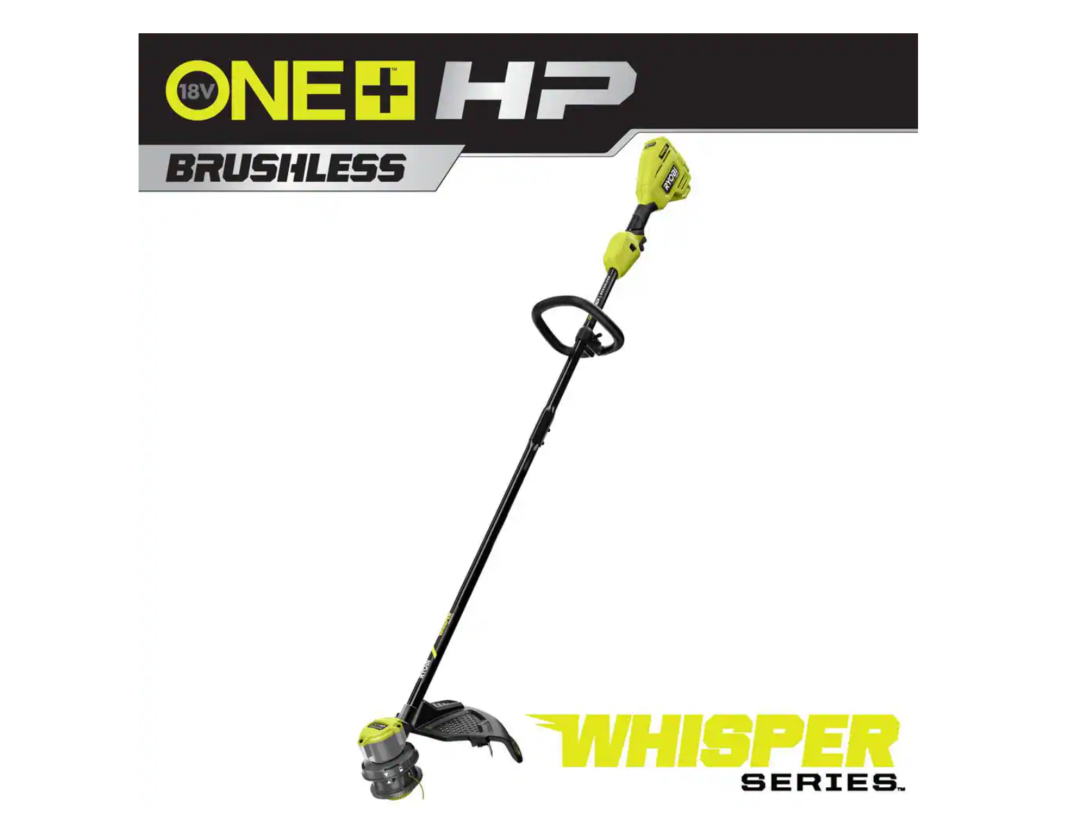 RYOBI P20019BTLVNM ONE+ HP 18V Brushless Whisper Series 15 in. Cordless Battery String Trimmer (Tool Only)