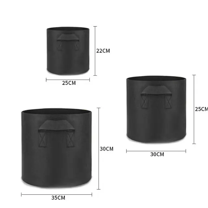 The planting bag Garden Root Grow Pots Planting felt grow bag 1 3 5 7 10 15 20 Gallon Size Gardening Supplies