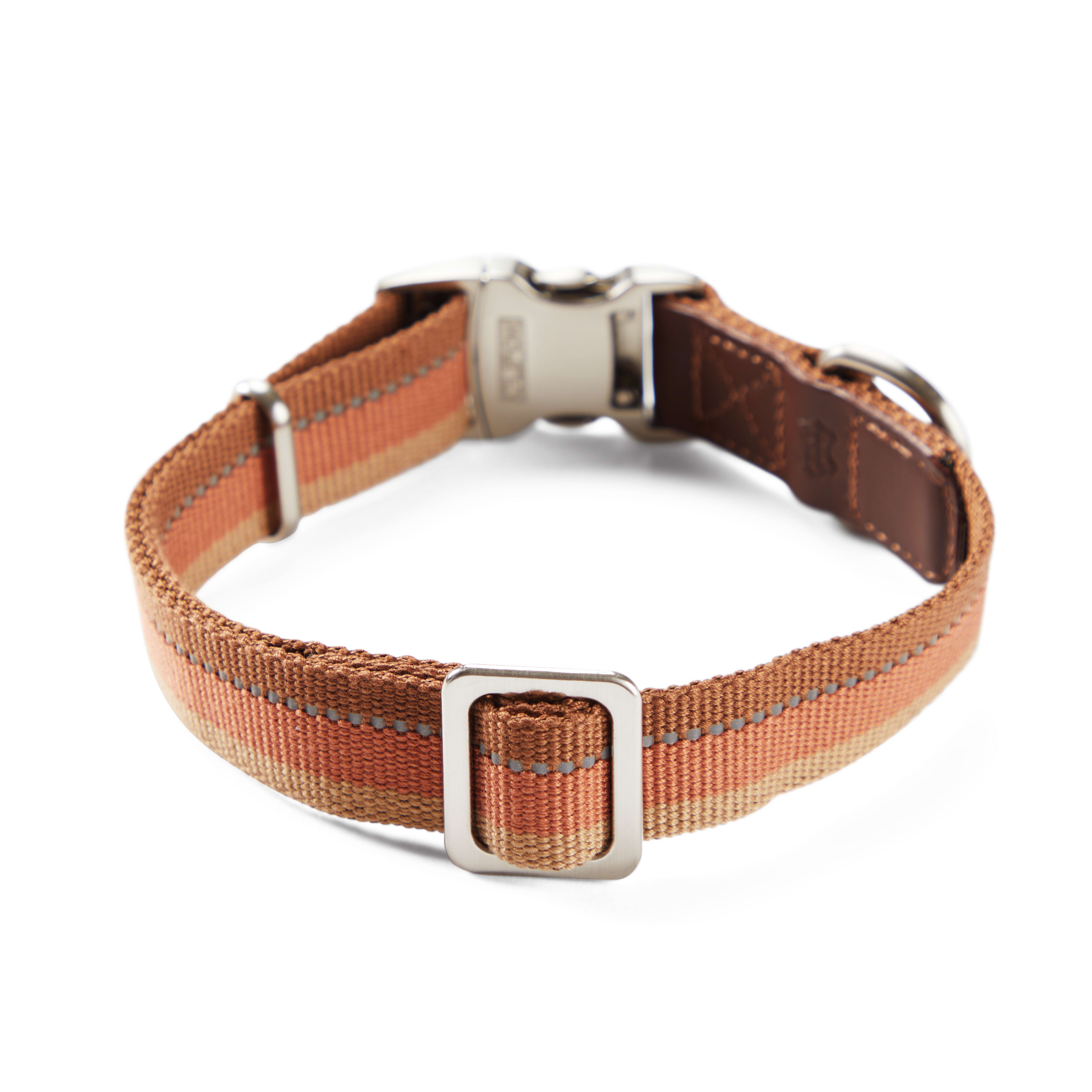 Reddy Tan Stripe Dog Collar， Small