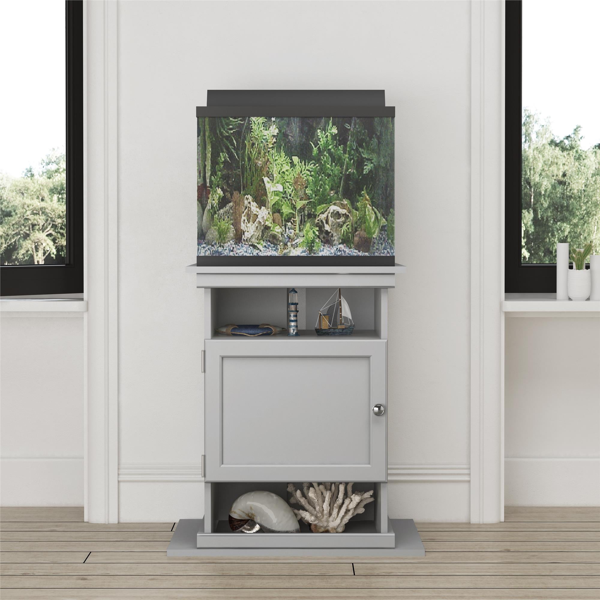 Ameriwood Home Flipper™ 10/20 Gallon Aquarium Stand， Dove Gray