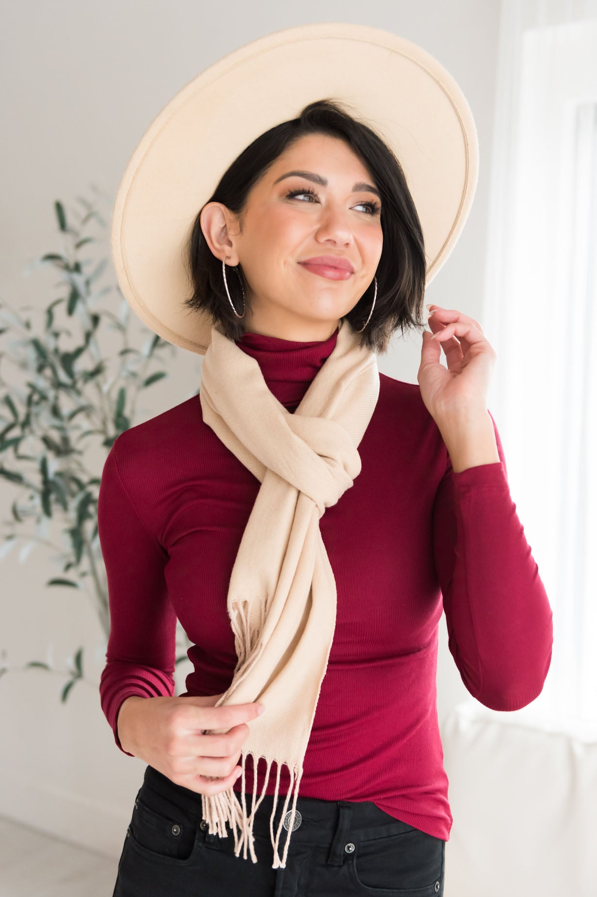 Sway Me Away Modest Turtleneck Top