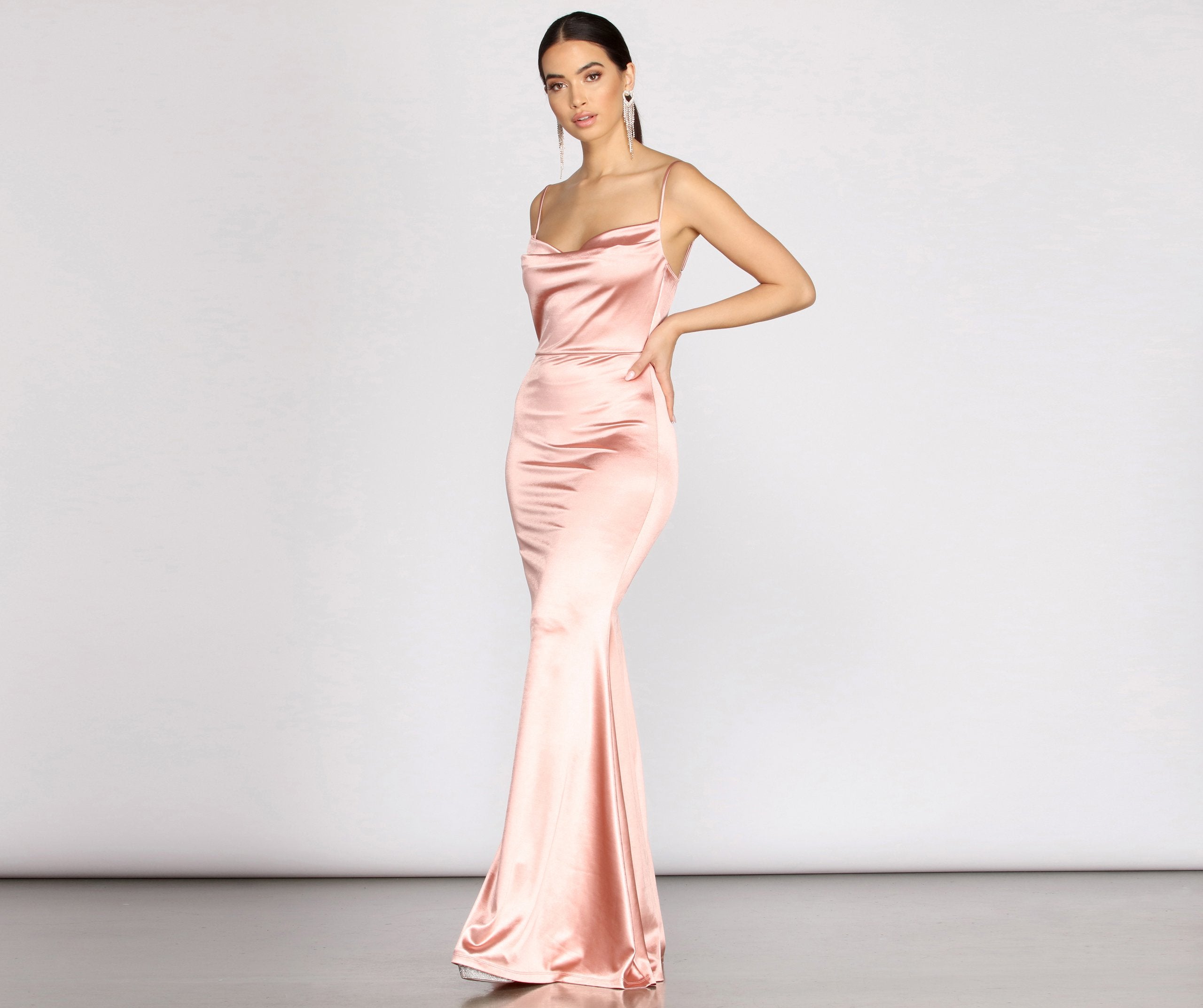 Nahla Formal Satin Mermaid Dress