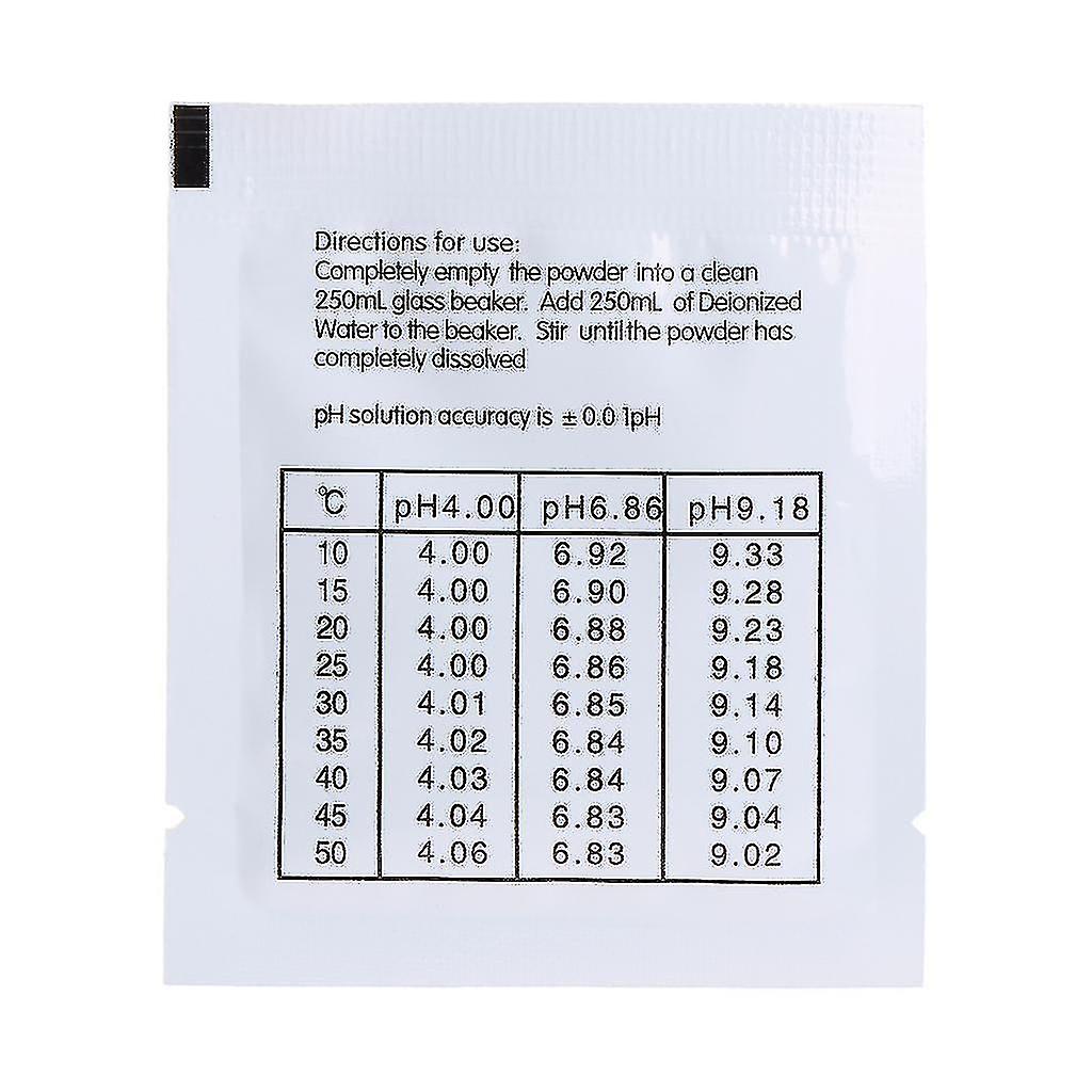 4.01/6.86 Ph Buffer Solution Ph Powder Calibration Suitable For Ph Test Meter