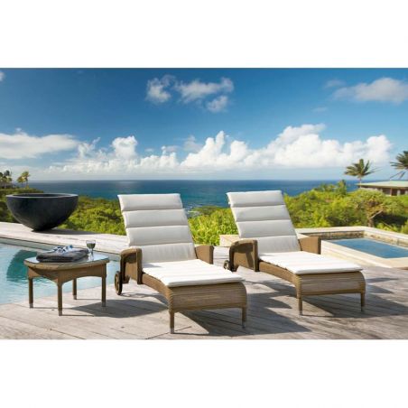 Bain de soleil VINCENT SHEPPARD Dovile - Chaise longue Lloyd Loom