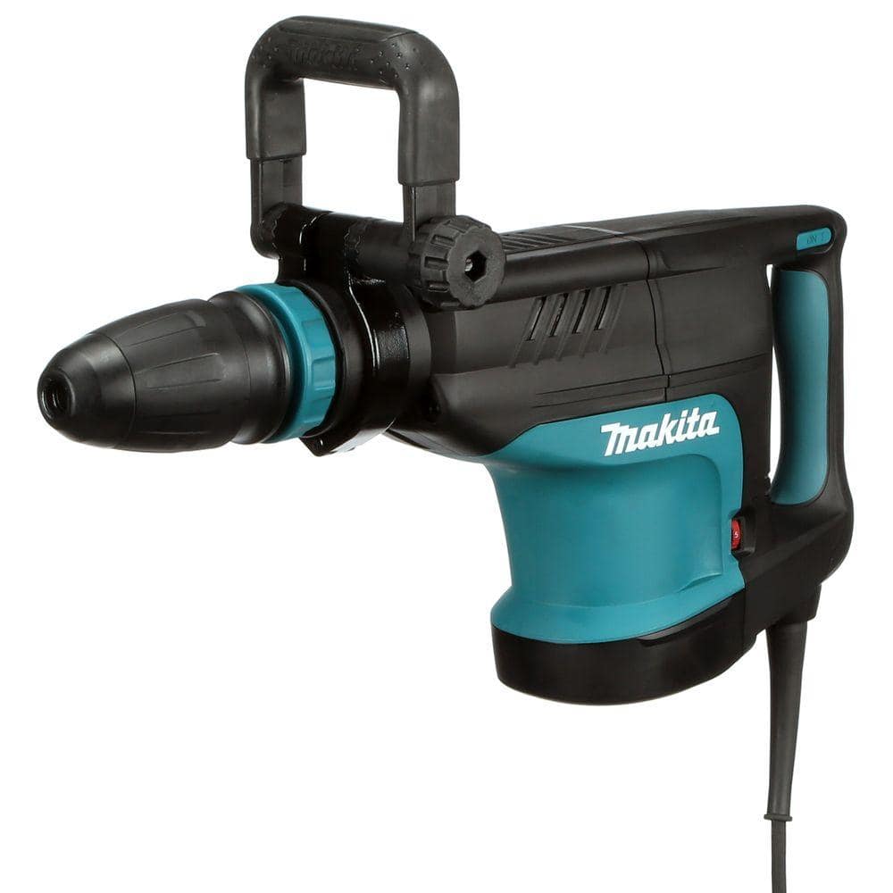 Makita 14 Amp SDS-MAX Corded Variable Speed 20 lb. Demolition Hammer w/ Soft Start, Side Handle, Bull Point and Hard Case HM1203C