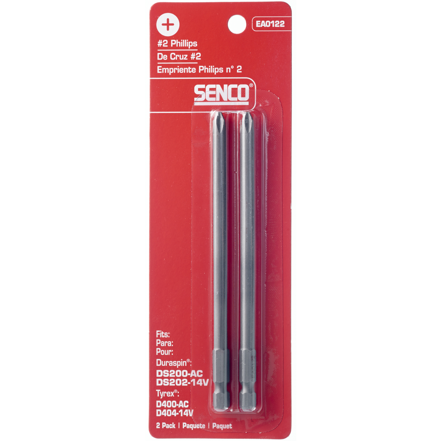 Senco Duraspin Phillips #2 X 5 in. L Driver Bit Steel 2 pk