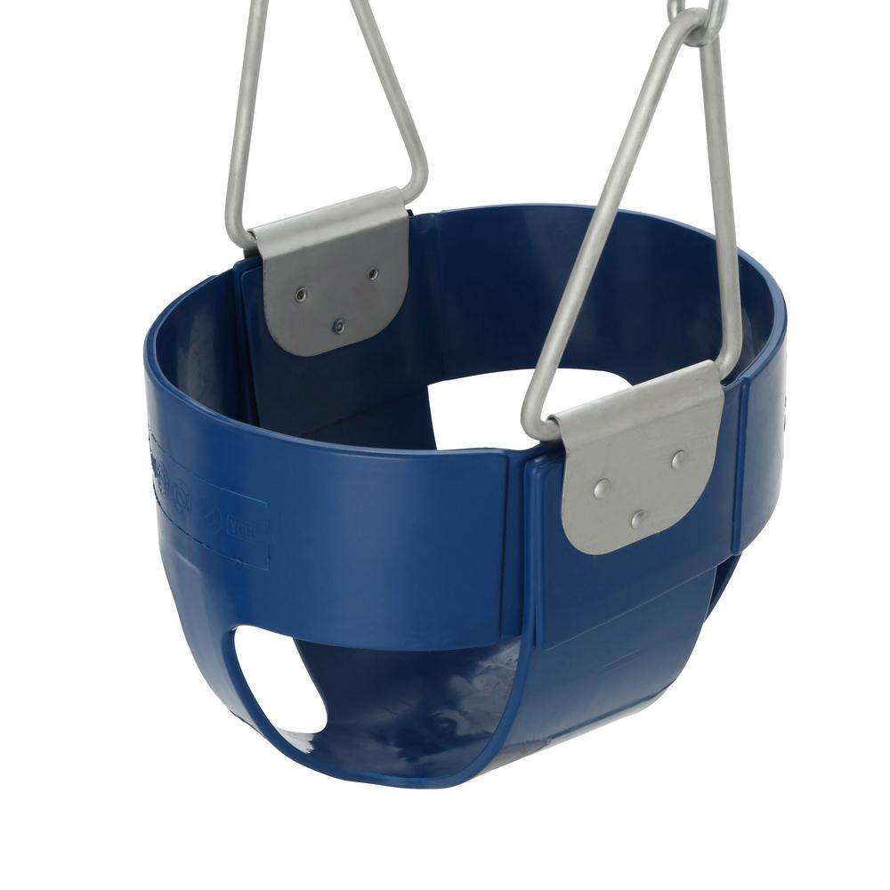 Gorilla Playsets Blue Commercial Full-Bucket Swing Assembly 29-6601-02-02