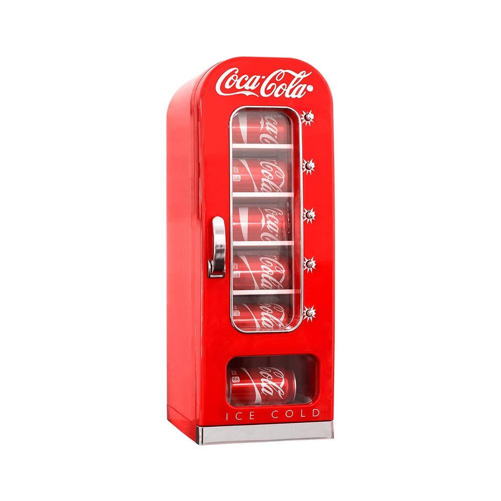 Koolatron 9.38 in. 10 (12 oz.) Coca Cola Retro Can Cooler CVF18