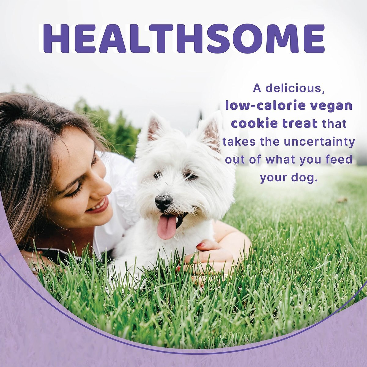 Halo Healthsome Garden of Vegan Sweet Potato， Carrot and Quinoa Cookie Dog Treats， 8-oz bag