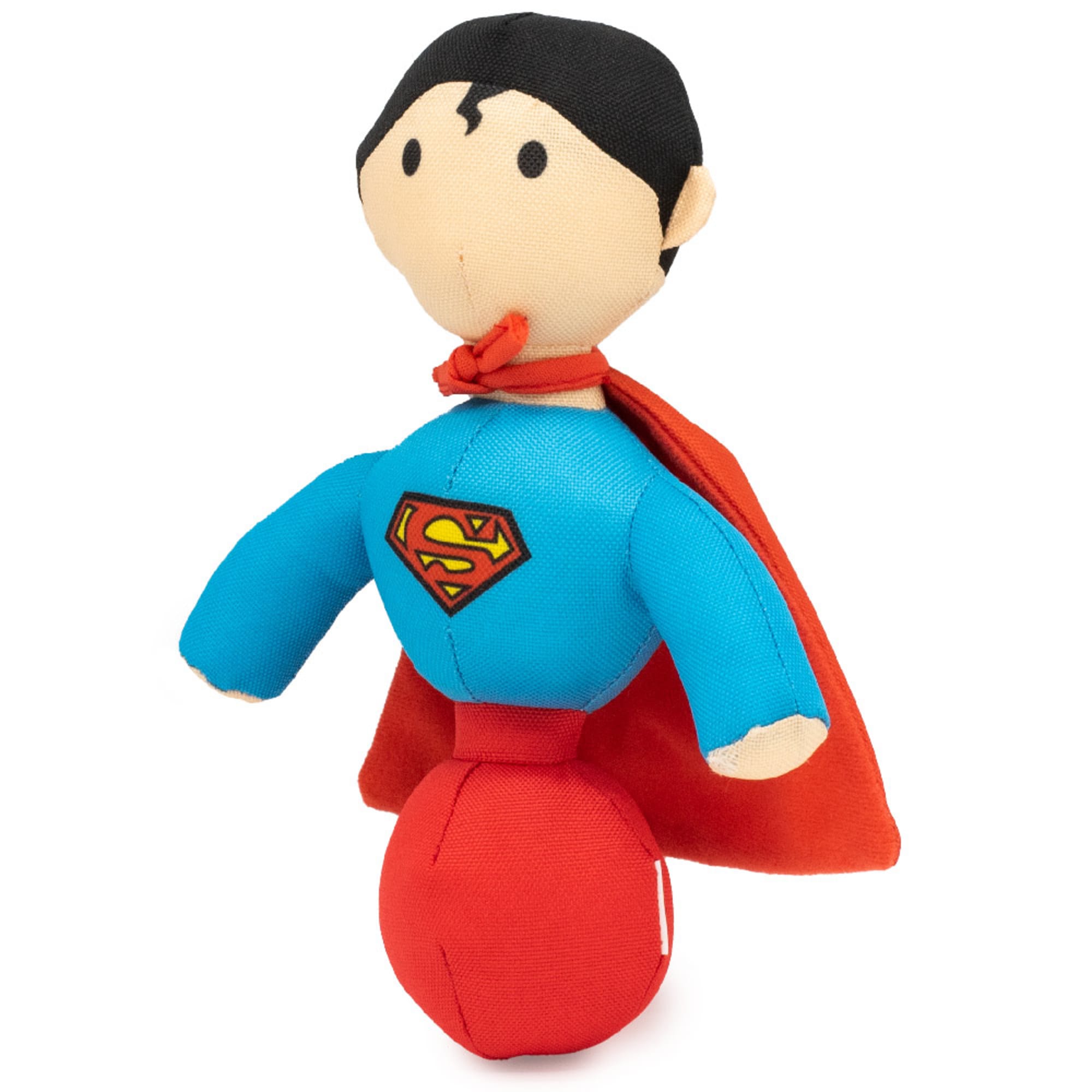 Buckle-Down DC Comics Superman Ball Body Dog Toy， Small