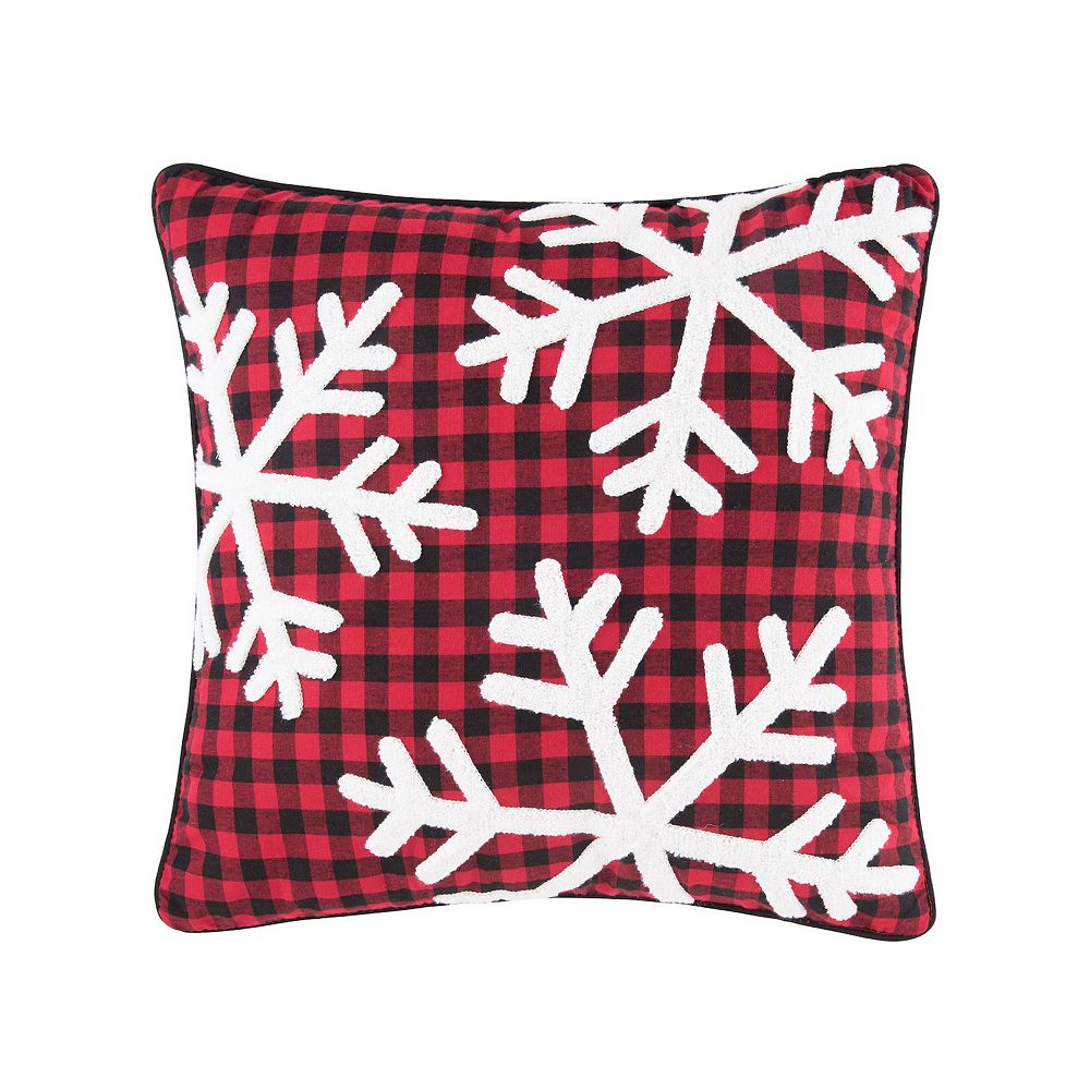 CandF Home Woodford Snowflakes Throw Pillow