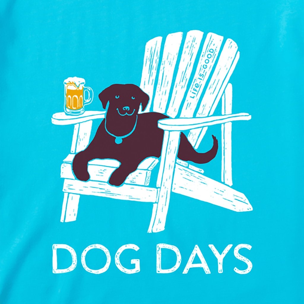 Life Is Good  Men's Dog Days Beer Crusher Tee