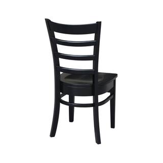 International Concepts Emily Black Wood Dining Chair (Set of 2) C46-617P