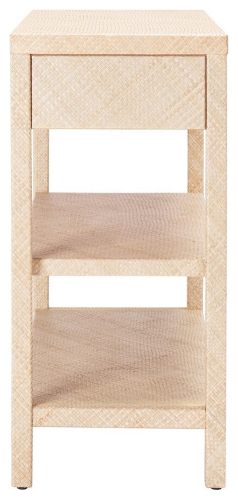 Berta Raffia Console Table Light Natural/Gold   Transitional   Console Tables   by V.S.D Furniture  Houzz