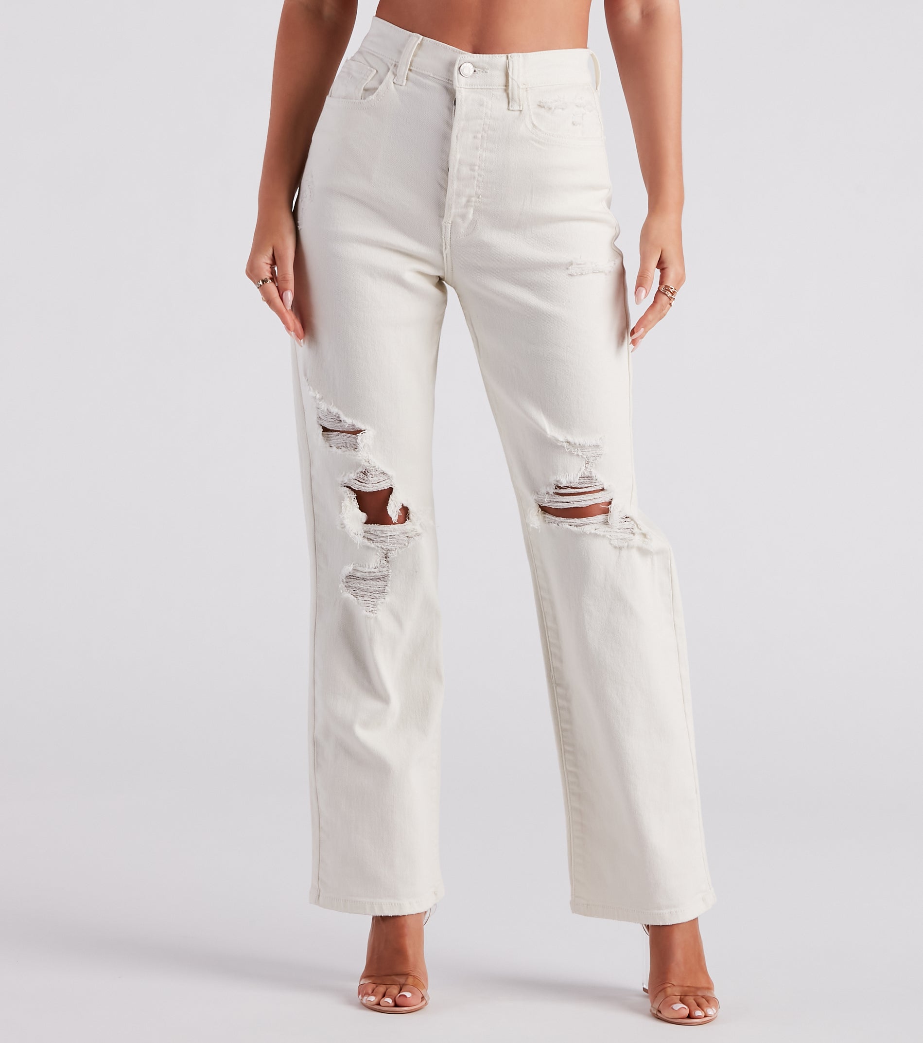 Just Kickin' It High Rise Boyfriend Jeans