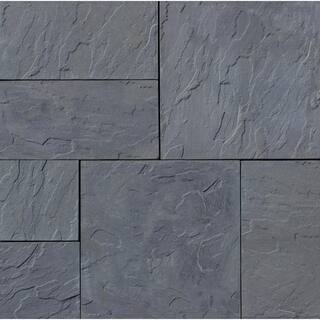 Nantucket Pavers Patio-on-a-Pallet 10 ft. x 10 ft. Concrete Gray Basket weave Yorkstone Paver (37 Pieces100 Sq. Ft) 31031