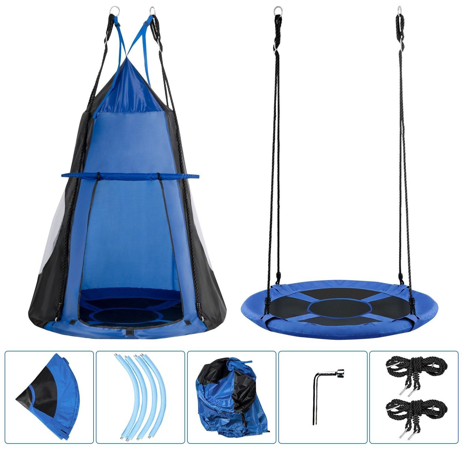 2 in 1 Kids Detachable Hanging Chair Swing Tent Set