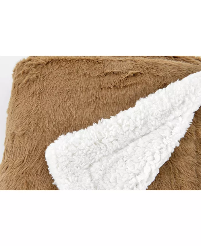 Happycare Textiles Luxury Reverse to Sherpa Throw