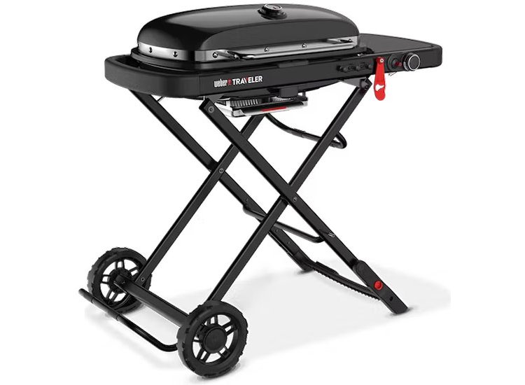 Weber Traveler Stealth Edition Portable Gas Grill