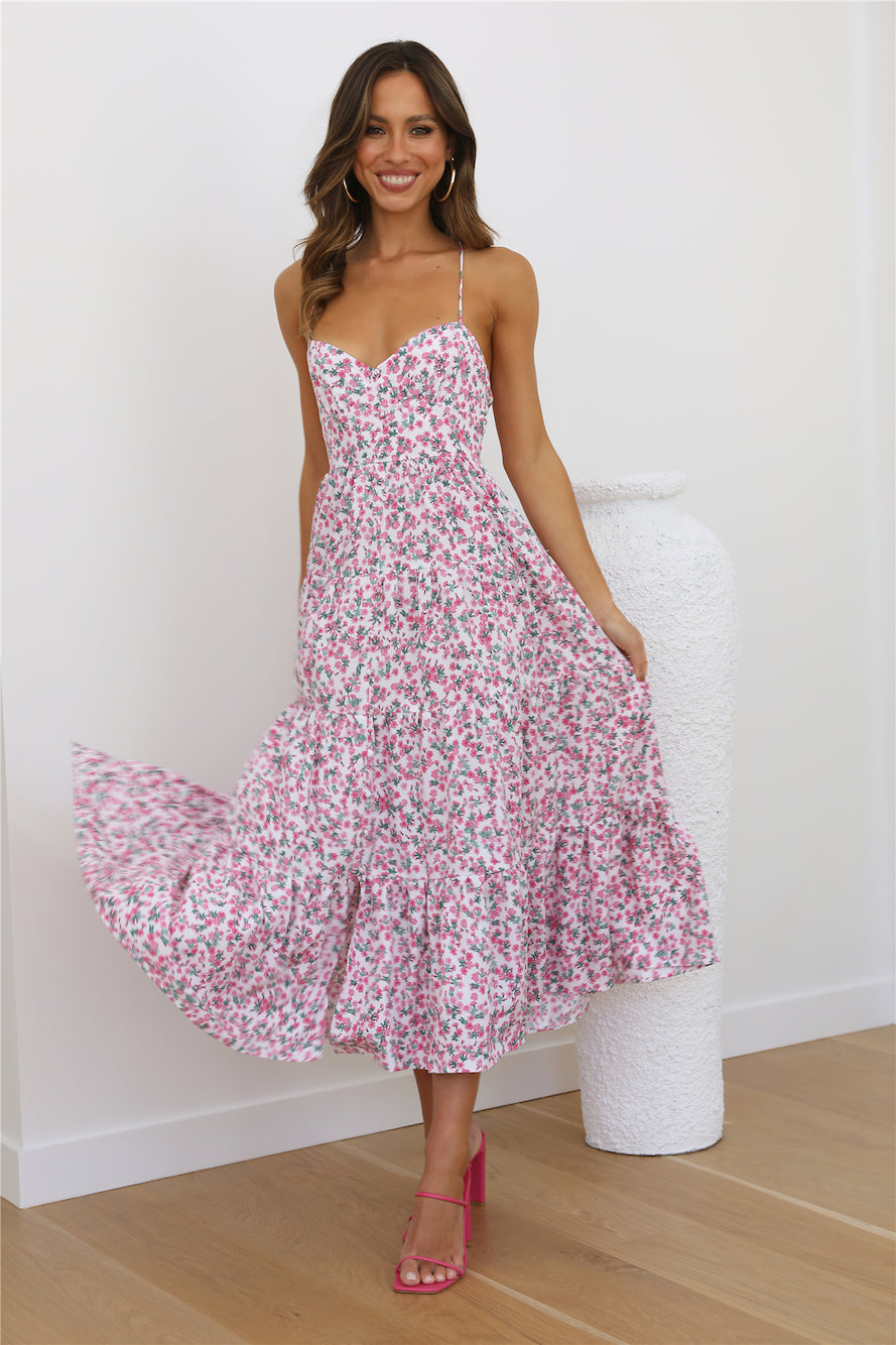 Blooming Girl Maxi Dress PINK