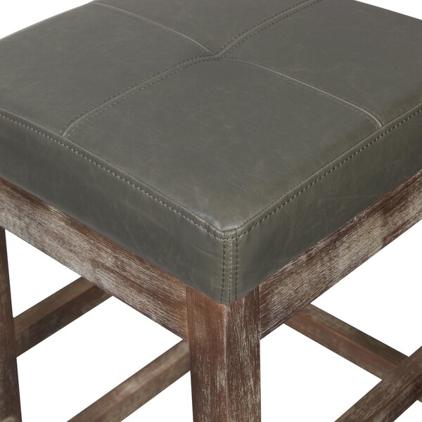 Valencia Bonded Leather Backless Counter Stool