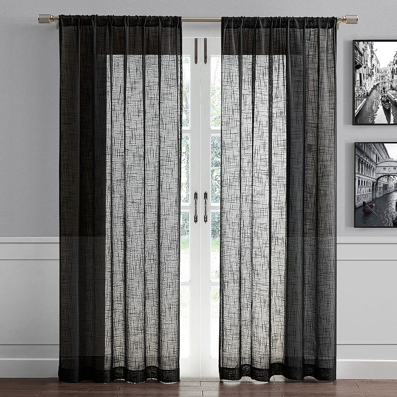 B. Smith Jolene Semi Sheer Window Curtain Panel