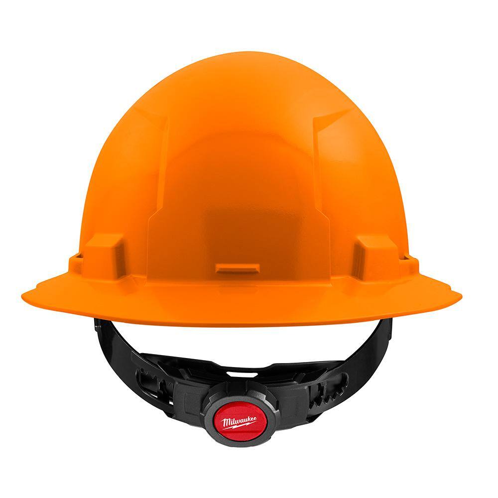 MW BOLT Orange Type 1 Class E Full Brim Non-Vented Hard Hat with 4-Point Ratcheting Suspension (10-Pack) 48-73-1113X10