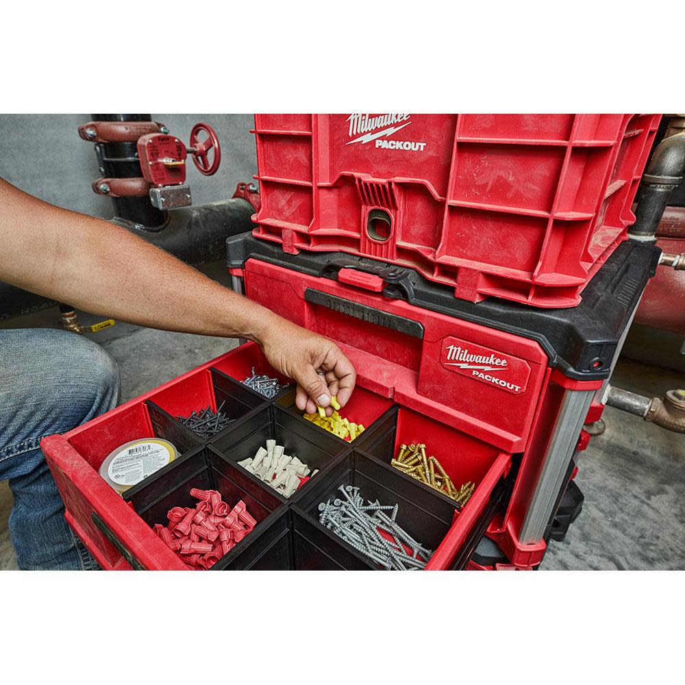 Milwaukee PACKOUT XL Tool Box 2 Drawer Tool Box Dolly Bundle