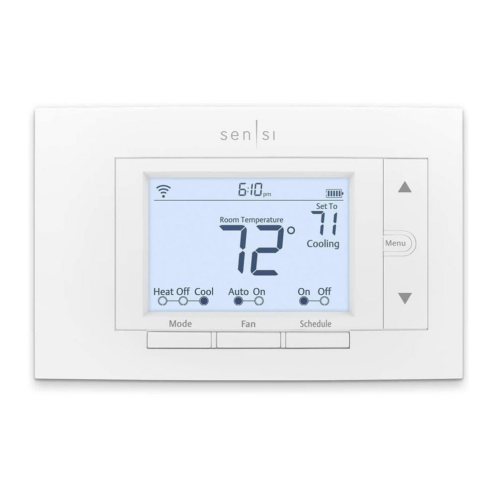 Emerson Sensi 7day Programmable WiFi Smart Thermostat No CWire Required for Most Systems