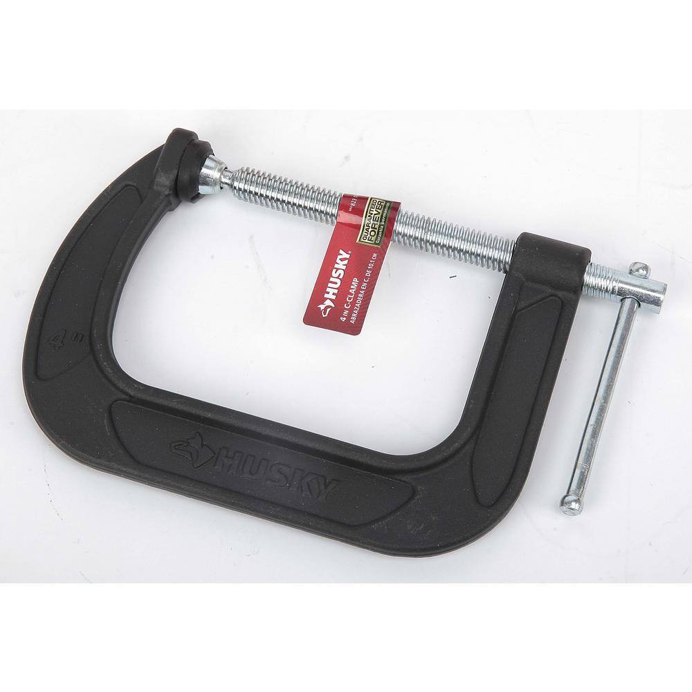 Husky 4 in. Drop Forged C-Clamp 97892