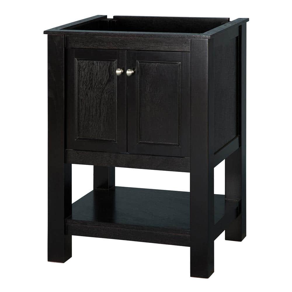 Home Decorators Collection Gazette 24 in W x 18 in D x 34 in H Vanity Cabinet Only in Espresso