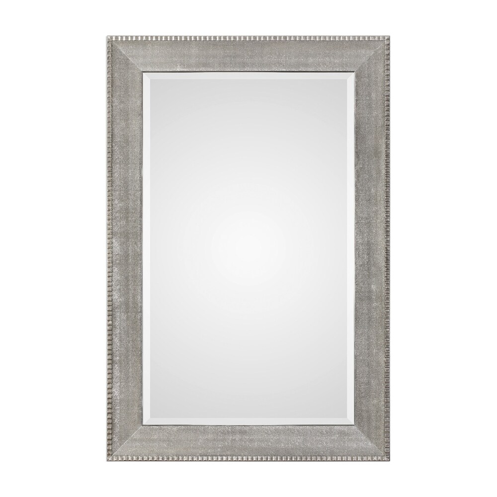 Uttermost Leiston Oversized Contemporary Portrait Full Length Wall   Metallic Silver