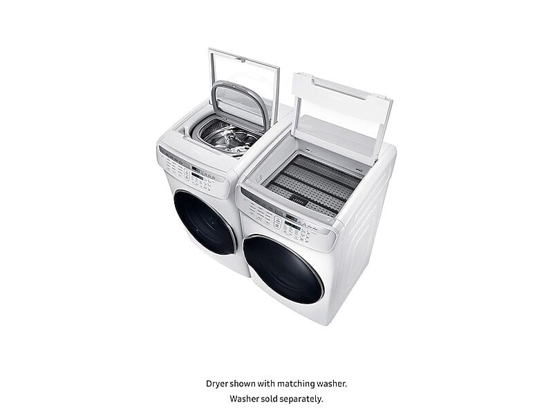 Samsung DVE55M9600W 7.5 Cu. Ft. Smart Electric Dryer With Flexdry™ In White