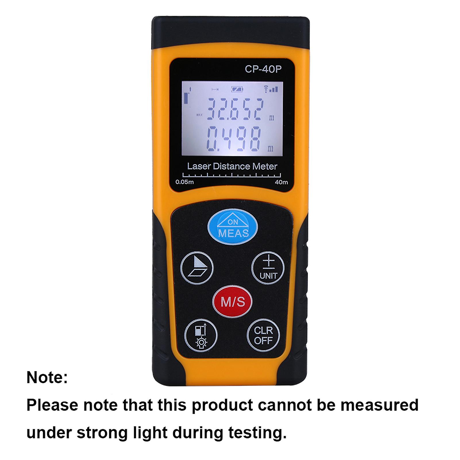 High Accuracy Handheld Digital Ir Laser Distance Meter Compact Measure Range Finder 40m