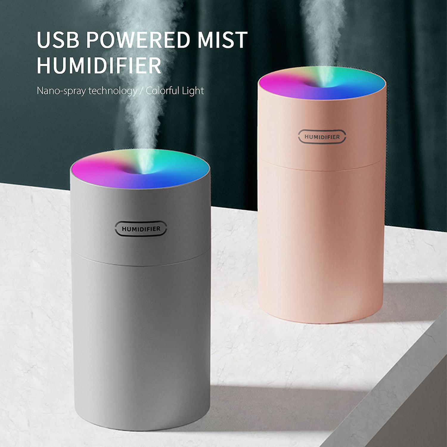 270ml Car Mist Humidifier Diffuser Portable Colorful Night Light Quiet Auto-shut Off Humidifier Essential Oil Diffuser Cool Desktop Usb Powered Humidi