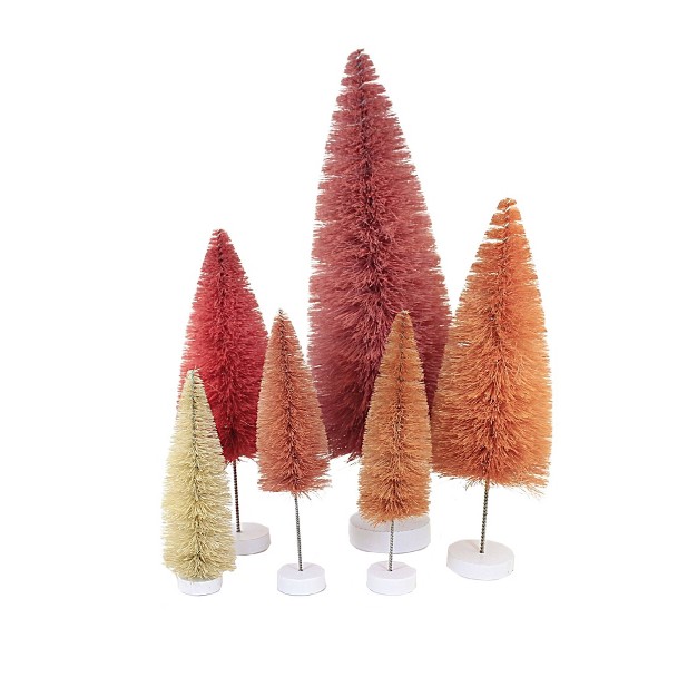 Christmas Rainbow Tree Pink Set 6 Cody Foster Decorative Figurines