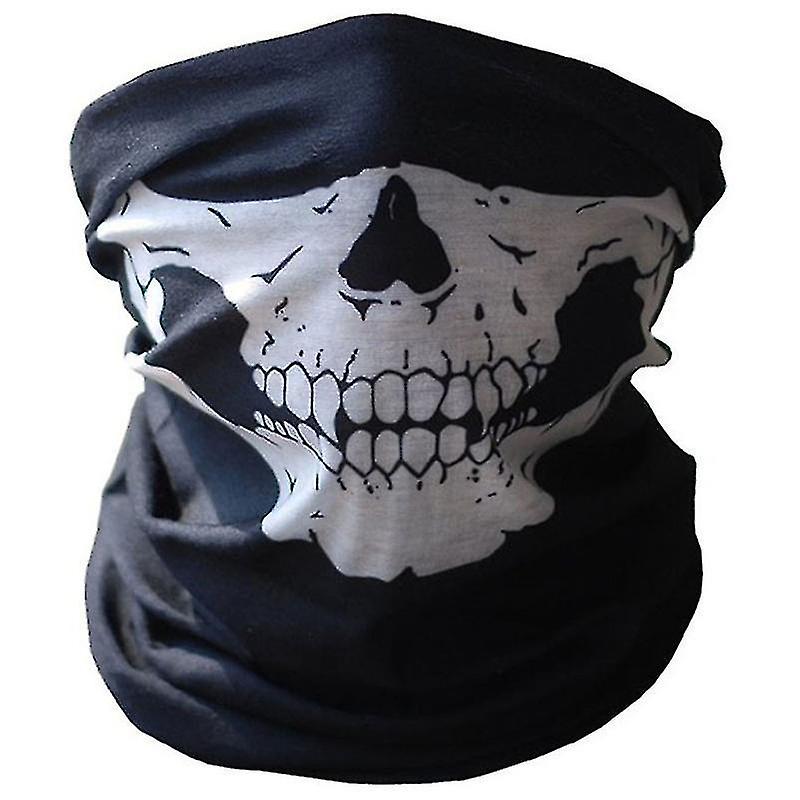 2pcs Cool Bicycle Ski Half Face Mask Ghost Scarf Multi Use Cod