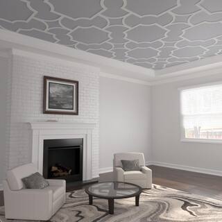 Ekena Millwork 83 in. W x 83 in. H x-38 in. T Large Anderson Decorative Fretwork Ceiling Panels in Architectural Grade PVC CELP83X8301AND