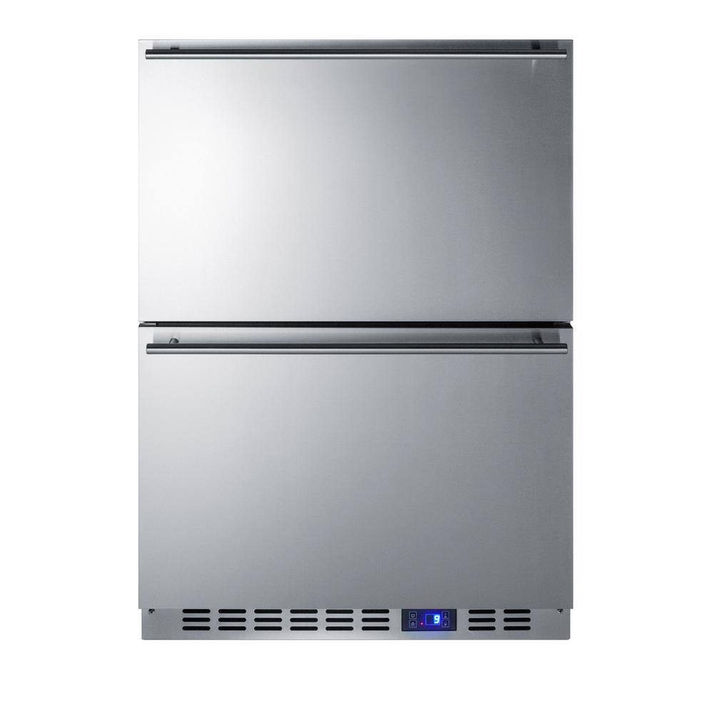 Summit Appliance 3.5 cu.ft. Frost Free Upright Outdoor Drawer Freezer In Stainless Steel SPFF51OS2D