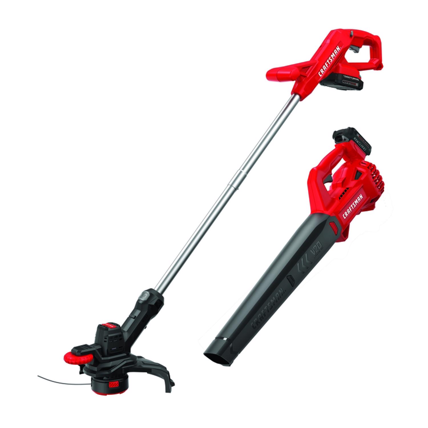 Craftsman V20 CMCK279C2 10 in. Battery Blower/Trimmer Kit (Battery \u0026 Charger)