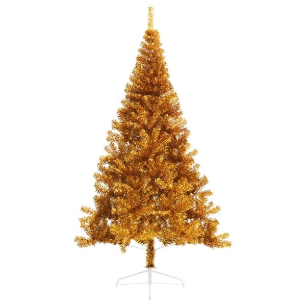 vidaXL Christmas Tree Decoration Artificial HalfCircle Tree with Stand PVC