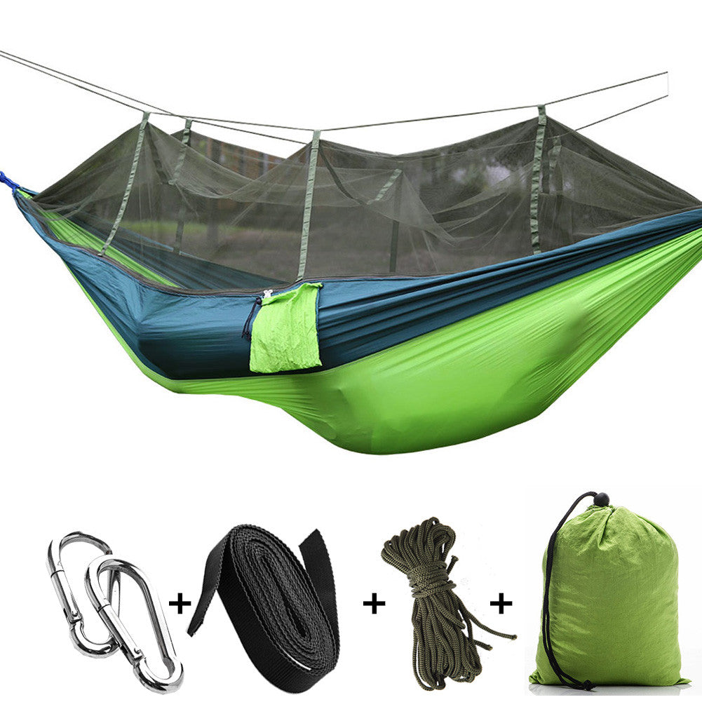 WOXINDA Portable Outdoor Camping Mosquito Net Nylon Hammock Hanging Bed Sleeping Swing